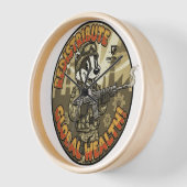 Horloge Global Wealth Badger Wall Clock (Angle)