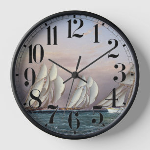 Horloge Goélettes Dreadnought et Columbia 1870