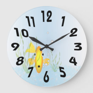 Horloge Gold Fish Bowl