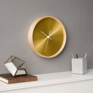 Horloge Gold Look Moderne Impression Mur Cordon