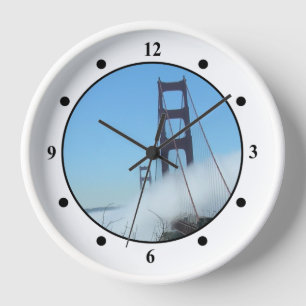 Horloge - Golden Gate Bridge dans le brouillard