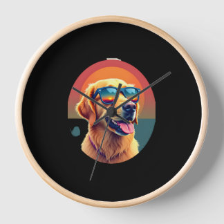 Horloge Golden Retriever for Kids Boys Girls Sunglasses Pe