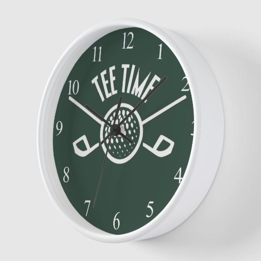 Horloge Golfers Tee Time (Angle)