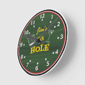 Horloge Golfeur personnalisée, 19e trou (Angle)