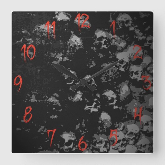 Horloge gothique du crâne (Recto)