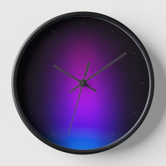 Horloge Gradient violet noir (Recto)