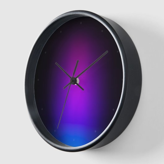 Horloge Gradient violet noir (Angle)