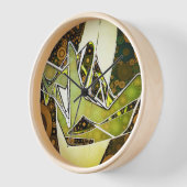 Horloge Graffiti Abstrait rétro Main urbaine géométrique (Angle)