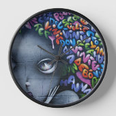 Horloge Graffiti aux fées (Recto)