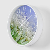 Horloge Graines de Dandelion avec Droplets de Dew (Angle)