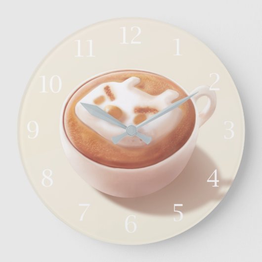 Horloge grand art latte (Recto)