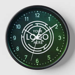 Horloge grande avec logo d'entreprise personnalisé