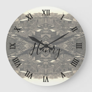 Horloge grande de la ville de Chine Canton vintage