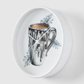 Horloge grande de Liquid Forge Coffee Bar (Angle)