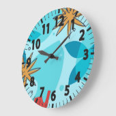 Horloge grande de nature abstraite (Angle)