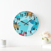 Horloge grande de nature abstraite (Maison)
