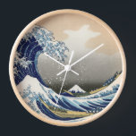 Horloge Grande vague au large de Kanagawa | Hokusai |<br><div class="desc">La Grande Vague au large de Kanagawa est un bloc de bois imprimé par Katsushika Hokusai.</div>
