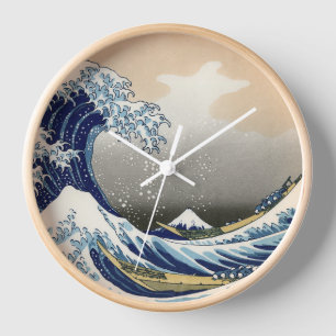 Horloge Grande vague au large de Kanagawa   Hokusai  