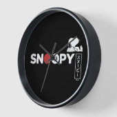 Horloge Graphique de typographie japonaise Snoopy (Angle)