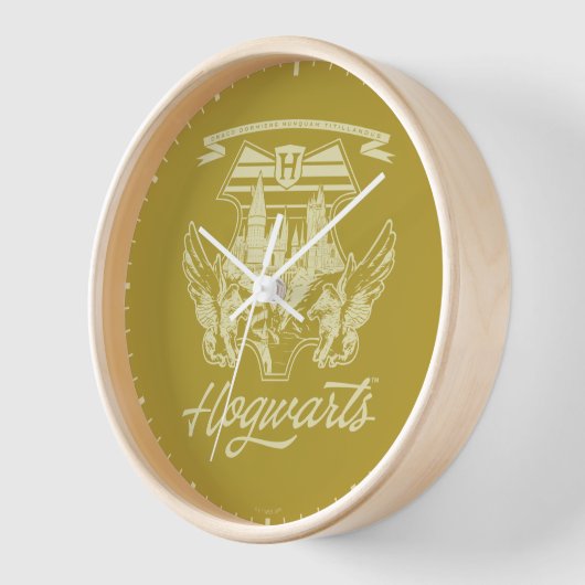 Horloge Graphique du bouclier ailé HOGWARTS™ (Angle)