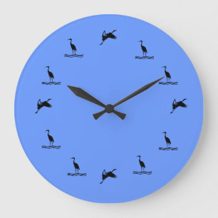 Horloge - Graphique Oiseaux d'eau
