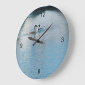 Horloge - Grebe Occidentale dans le port (Angle)