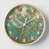 Horloge Green Mineral Stone w/White Numerals (Recto)