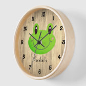 Horloge Grenouille Enfants rustiques (Angle)