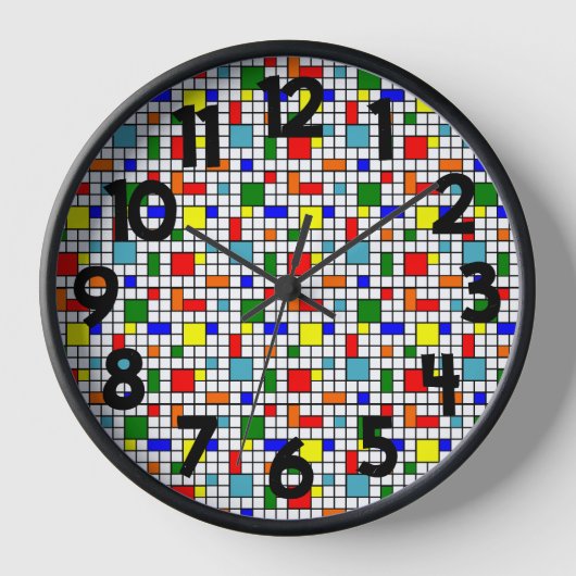 Horloge Grille Bauhaus (Recto)