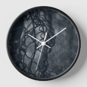 Horloge Grille de clôture métallique fine art (Recto)