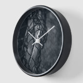 Horloge Grille de clôture métallique fine art (Angle)