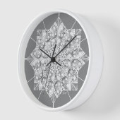 Horloge Gris dentée céramique (Angle)