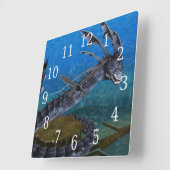 Horloge grise de dragon (Angle)
