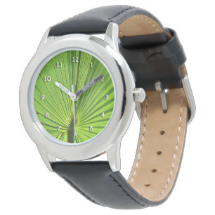 Horloge - Groen Blad in Zonlicht
