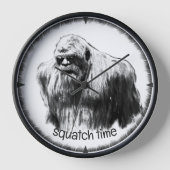 Horloge gros pied, sasquatch, squatching, boogne clock (Recto)