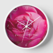 Horloge Grosse rose rose (Recto)