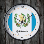 Horloge Guatemala Flag & Guatemala trendy fashion /design<br><div class="desc">WALL CLOCK : Guatemala & Guatemala Flag fashion design - love my country,  travel,  holiday,  country patriots / sports fans</div>