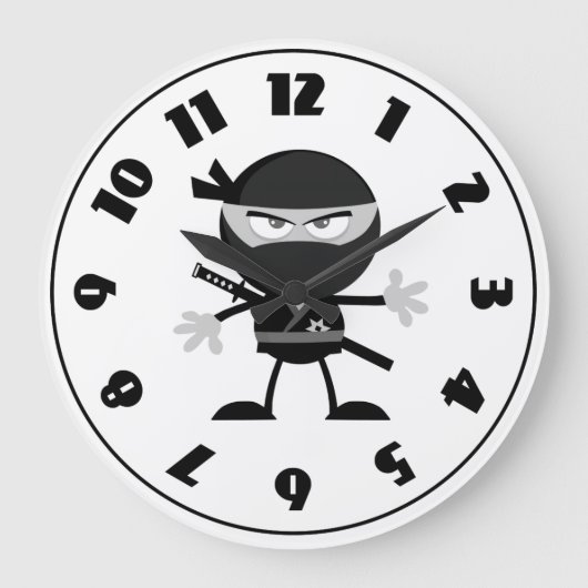 Horloge Guerrier Ninja Colérique (Recto)