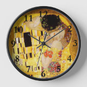 Horloge Gustav Klimt La Peinture Classique Du Kiss (Recto)