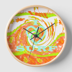 Horloge Hakuna Matata Summer Baby Kids I Love Surf..png