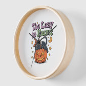 Horloge Halloween Lazy Ghost (Angle)