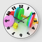 Horloge Haltères Colorés (Recto)