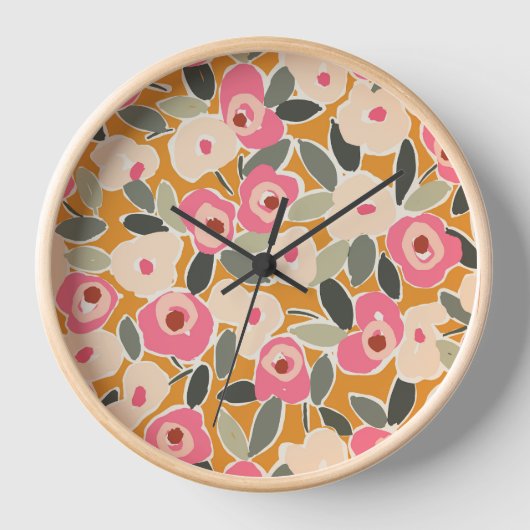 Horloge Hand-Drawn Bold Inky Floral Pattern- Sunlit Meadow (Recto)