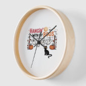 Horloge Happy Boo Day Ghost Cat PNG - Éffrayant mignon sur (Angle)