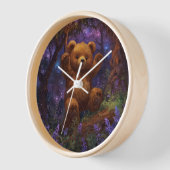 Horloge Happy Forest Teddy Bear Art (Angle)