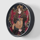 Horloge HARRY POTTER™ | Anime Hermione Granger assis (Angle)