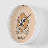 Horloge HARRY POTTER™ | Dessin délicat Blason de POUFFELEU (Angle)