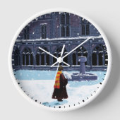 Horloge HARRY POTTER™ et Hedwig dans la cour de HOGWARTS™ (Recto)