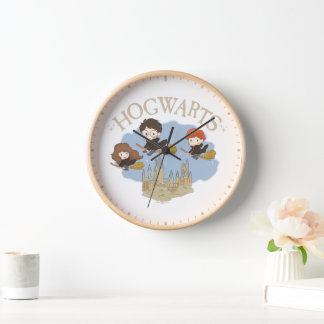 Horloge HARRY POTTER™, Hermione & Ron Fly Over HOGWARTS™
