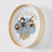 Horloge HARRY POTTER™, Hermione & Ron Fly Over HOGWARTS™ (Angle)